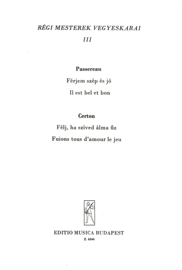Old Masters' Mixed Choruses V3